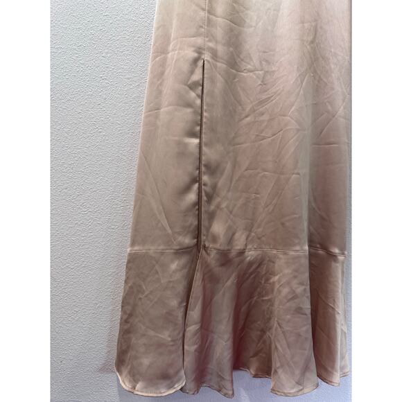 Show Me Your MuMu Claire Midi Dress Small Champagne - Picture 5 of 9